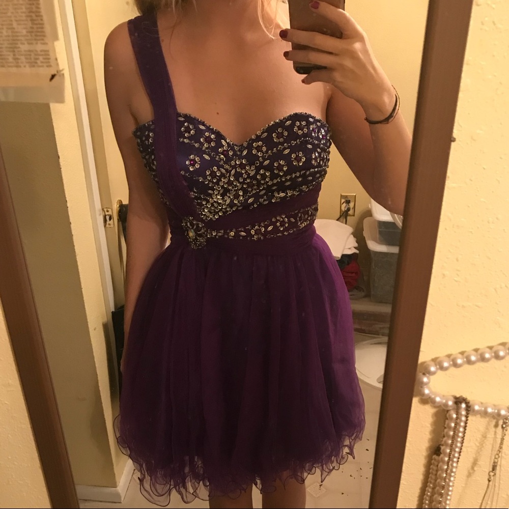 Purple Cocktail Dress